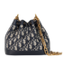 Mini Oblique Drawstring Bucket Bag, front view